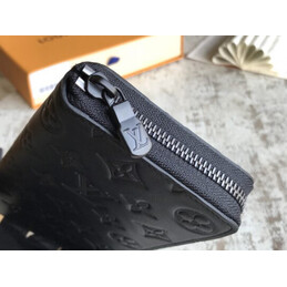 Replica Louis Vuitton Black Monogram Shadow Zippy Organizer Wallet