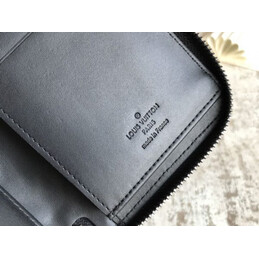 Replica Louis Vuitton Black Monogram Shadow Zippy Organizer Wallet