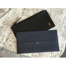 Replica Louis Vuitton Black Red White Stripe Felicie Pochette