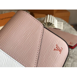 Replica Louis Vuitton Pale Pink Red White Stripe Felicie Pochette