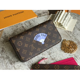 Replica Louis Vuitton Brown Monogram Multicolor Patch Felicie Pochette