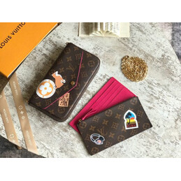 Replica Louis Vuitton Brown Monogram Multicolor Patch Felicie Pochette