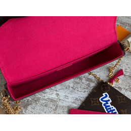 Replica Louis Vuitton Brown Monogram Black Graphic Felicie Pochette