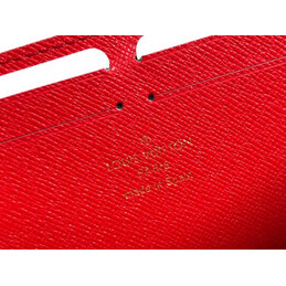 Replica Louis Vuitton Brown Damier Ebene Rose Patch Zippy Wallet