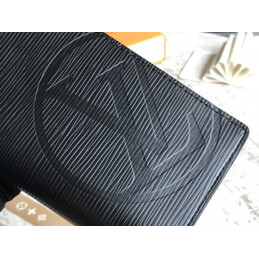 Replica Louis Vuitton Black Epi Leather Brazza Wallet