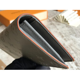Replica Louis Vuitton Gray Monogram Shadow Brazza Wallet