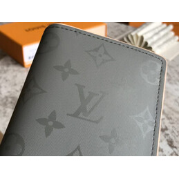 Replica Louis Vuitton Gray Monogram Shadow Brazza Wallet