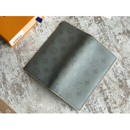 Replica Louis Vuitton Gray Monogram Shadow Brazza Wallet