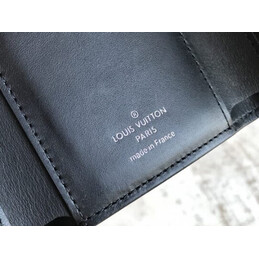 Replica Louis Vuitton Black Studded Capucines Compact Wallet