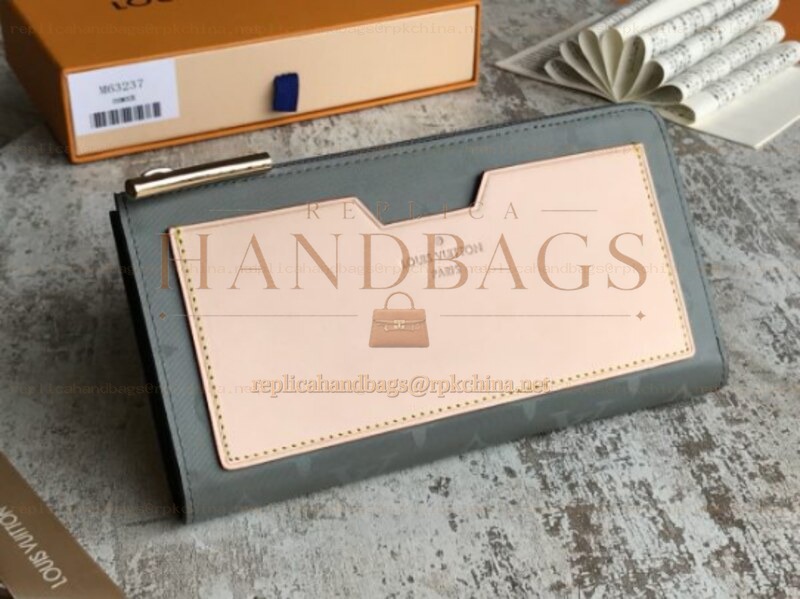 Replica Louis Vuitton Gray Pink Cosmos Wallet