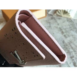Replica Louis Vuitton Pale Pink Studded Capucines Compact Wallet