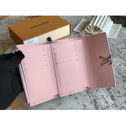 Replica Louis Vuitton Pale Pink Studded Capucines Compact Wallet