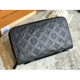 Replica Louis Vuitton Black Monogram Shadow Zippy XL Wallet