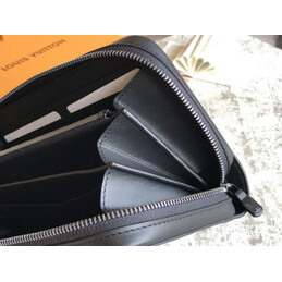 Replica Louis Vuitton Black Monogram Shadow Zippy XL Wallet