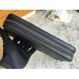 Replica Louis Vuitton Black Monogram Shadow Zippy XL Wallet