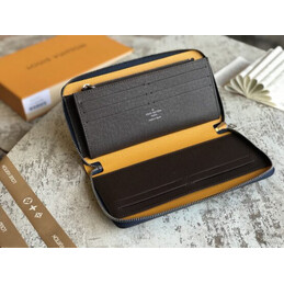 Replica Louis Vuitton Blue Epi Leather Zippy Organizer Wallet - Style 2
