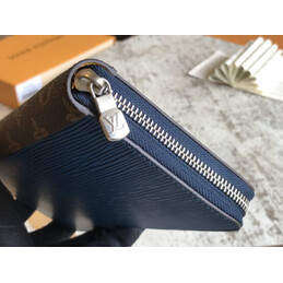 Replica Louis Vuitton Blue Epi Leather Zippy Organizer Wallet - Style 2
