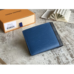Replica Louis Vuitton White Epi Leather Black Trim Multiple Wallet