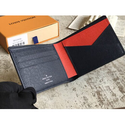Replica Louis Vuitton White Epi Leather Black Trim Multiple Wallet
