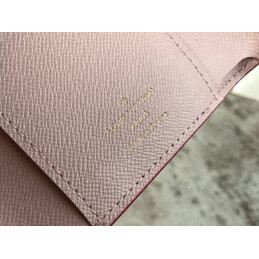 Replica Louis Vuitton Brown Monogram Red Scallop Victorine Wallet