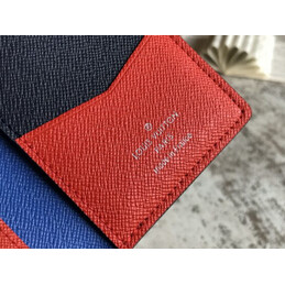 Replica Louis Vuitton White Epi Leather Red Trim Pocket Organizer