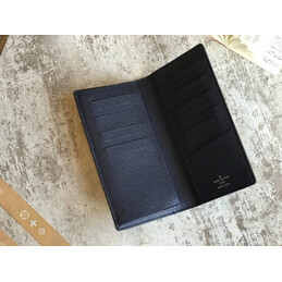 Replica Louis Vuitton Blue Epi Leather Oversized LV Brazza Wallet