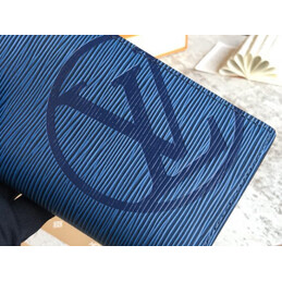 Replica Louis Vuitton Blue Epi Leather Oversized LV Brazza Wallet