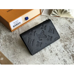 Replica Louis Vuitton Black Monogram Shadow Pocket Organizer