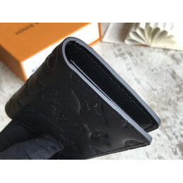 Replica Louis Vuitton Black Monogram Shadow Pocket Organizer
