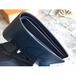 Replica Louis Vuitton Blue Epi Leather Oversized LV Multiple Wallet