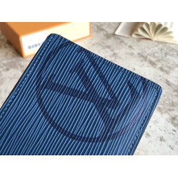 Replica Louis Vuitton Blue Epi Leather Oversized LV Multiple Wallet