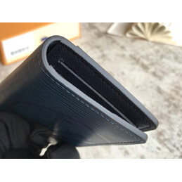 Replica Louis Vuitton Navy Blue Epi Leather Oversized LV Pocket Organizer