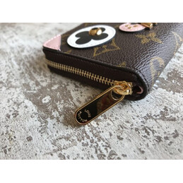 Replica Louis Vuitton Brown Monogram Owl Patch Zippy Coin Purse