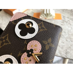 Replica Louis Vuitton Brown Monogram Owl Patch Zippy Coin Purse