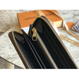Replica Louis Vuitton Brown Monogram Blue Band Zippy Wallet