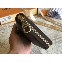 Replica Louis Vuitton Brown Monogram Blue Band Zippy Wallet