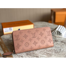 Replica Louis Vuitton Pale Pink Embossed Monogram Zippy Wallet