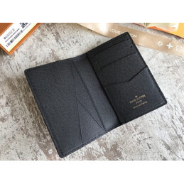 Replica Louis Vuitton Brown Blue Monogram Pocket Organizer