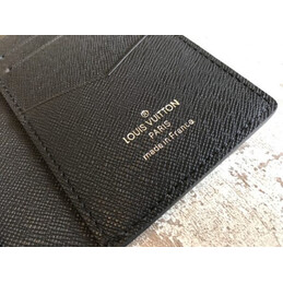 Replica Louis Vuitton Black White Monogram Split Pocket Organizer