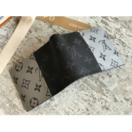 Replica Louis Vuitton Black White Monogram Split Multiple Wallet