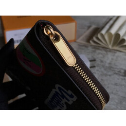 Replica Louis Vuitton Brown Monogram Travel Patch Zippy Coin Purse