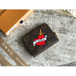 Replica Louis Vuitton Brown Monogram Travel Patch Zippy Coin Purse