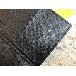 Replica Louis Vuitton Black White Monogram Split Brazza Wallet