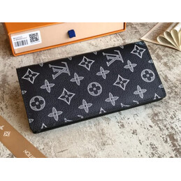 Replica Louis Vuitton Black Monogram Dragon Brazza Wallet