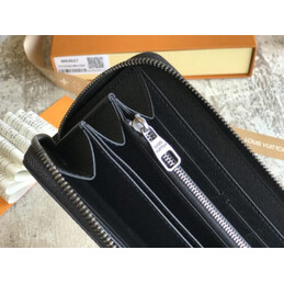 Replica Louis Vuitton Black White Monogram Louis Vuitton Zippy Organizer Wallet