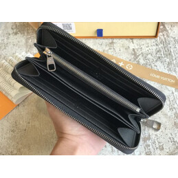 Replica Louis Vuitton Black White Monogram Louis Vuitton Zippy Organizer Wallet