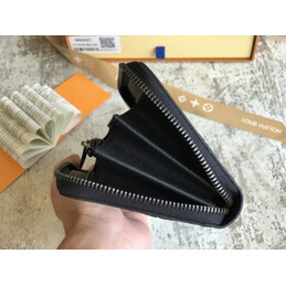 Replica Louis Vuitton Black White Monogram Louis Vuitton Zippy Organizer Wallet