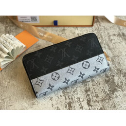 Replica Louis Vuitton Black White Monogram Louis Vuitton Zippy Organizer Wallet