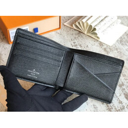 Replica Louis Vuitton Black Monogram Zebra Multiple Wallet