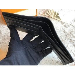 Replica Louis Vuitton Black Monogram Zebra Multiple Wallet